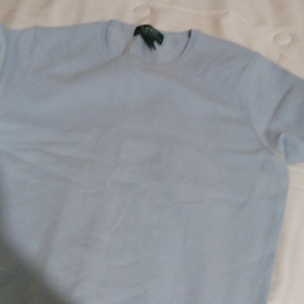 Ralph Lauren Blue Cardigan Sweater Timeless Style